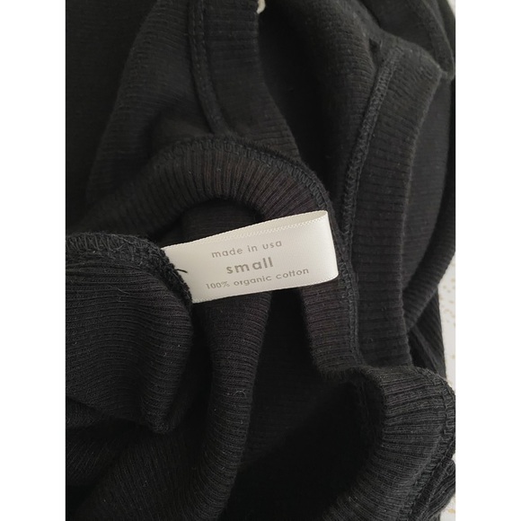 NWOT Botanica Workshop Rhea Rib Dress // Black Organic Cotton - Picture 12 of 13